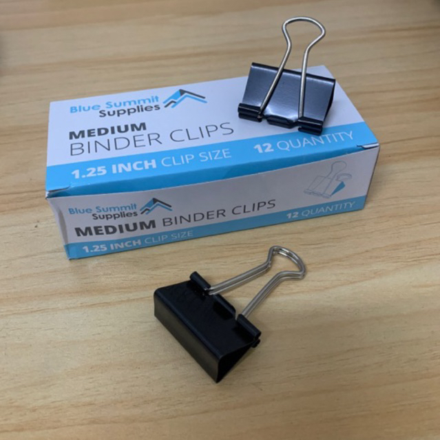 medium Binder Clip Paper Clip 32mm 12pcs blue summit