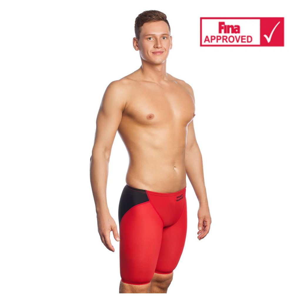 MADWAVE FASTSKIN REVOLUTION MEN JAMMER - RED (FINA APPROVED)