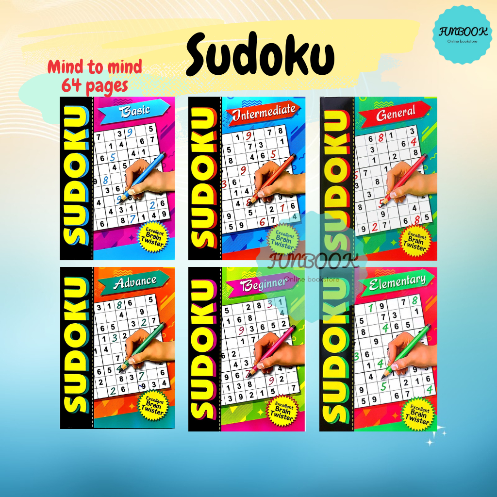 [FUNBOOK] Sudoku Game Book (beginner Basic Intermediate Advance) Leisure Book Mind to mind