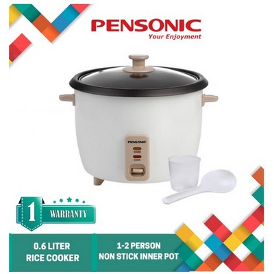 Pensonic 0.6L Rice Cooker Non-Stick Inner Pot Keep Warm | PRC-6E , PRC6E Periuk Nasi 电饭锅 FREE Spoon & Measuring Cup