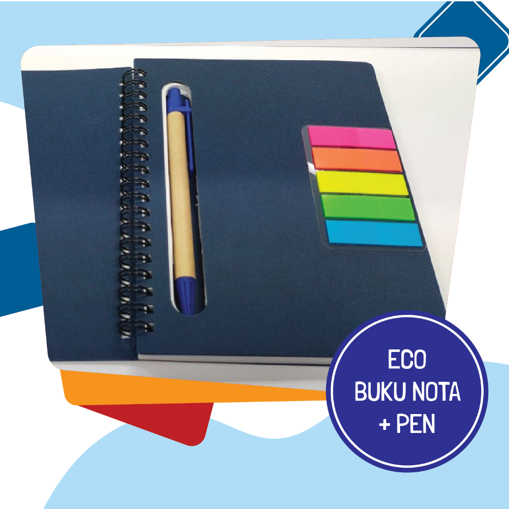 ECO NOTEBOOK WITH PEN (LOGO UTHM)