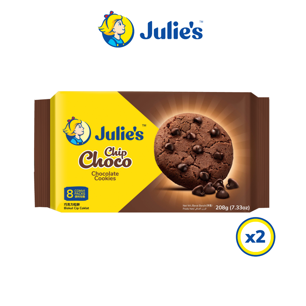 Julie's Chip Choco (208g x 2 Packs)