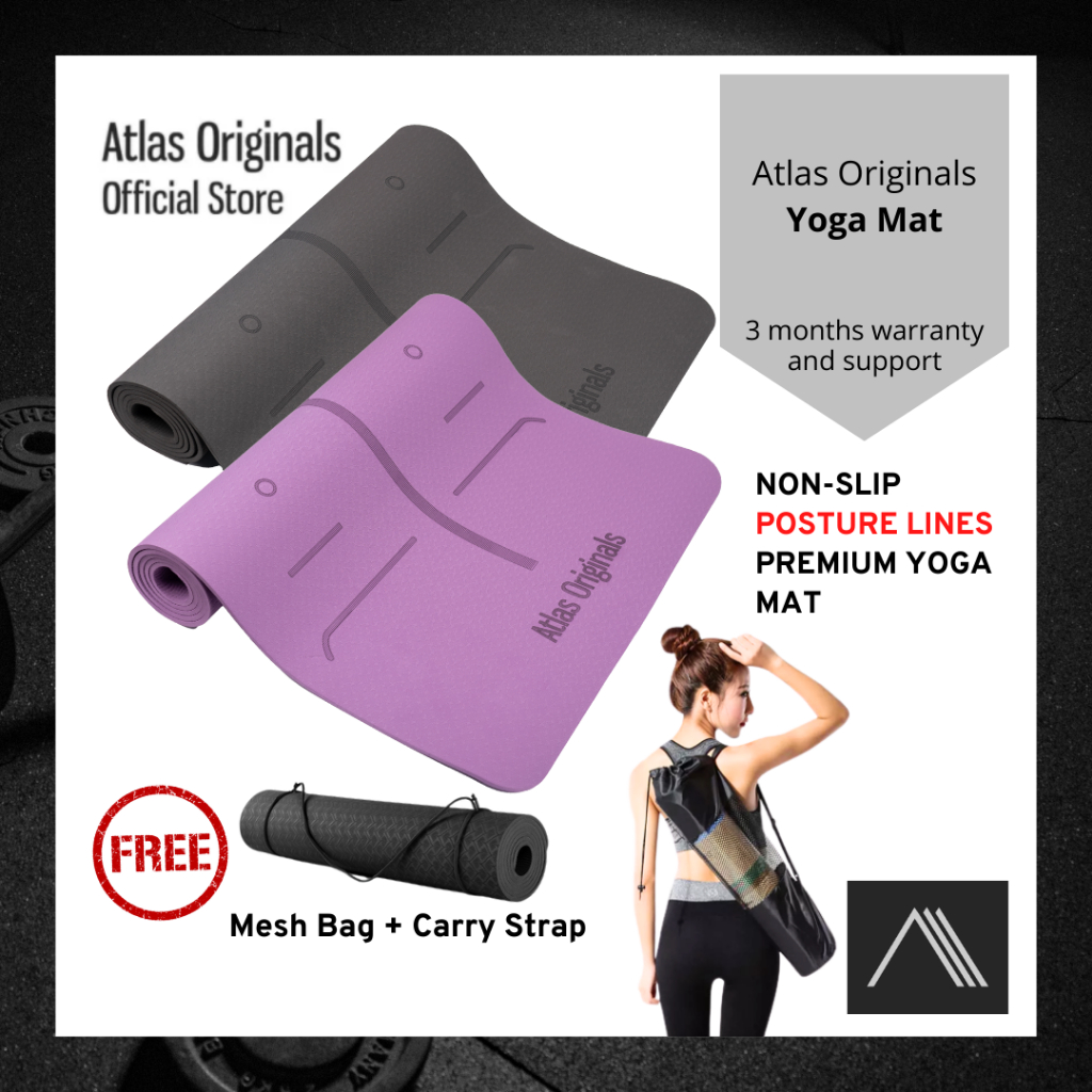 Atlas Originals Premium Yoga Mat (Eco friendly TPE)