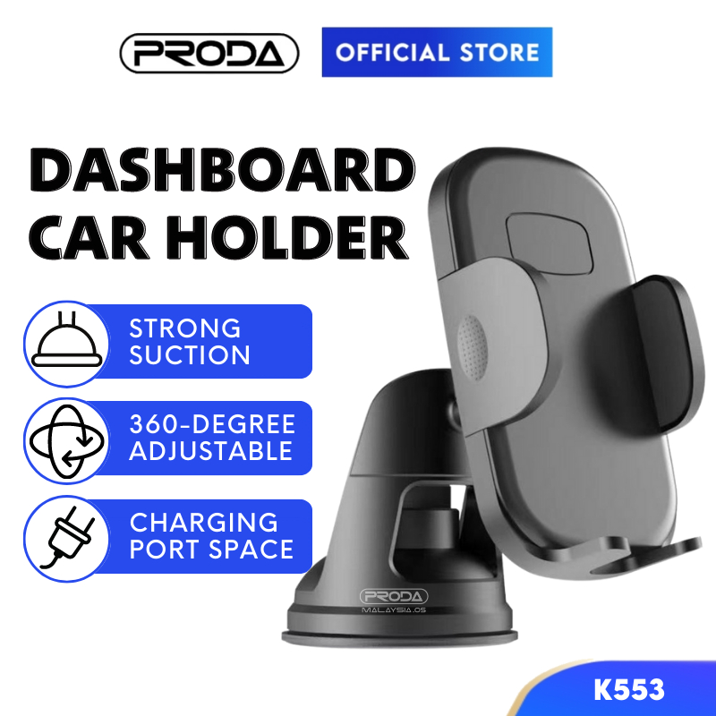 Car Phone Holder 360 Rotating Pemegang Telefeon Kereta 360 Hp Holder For Car Suction Car Holder Handphone Stand PRK553