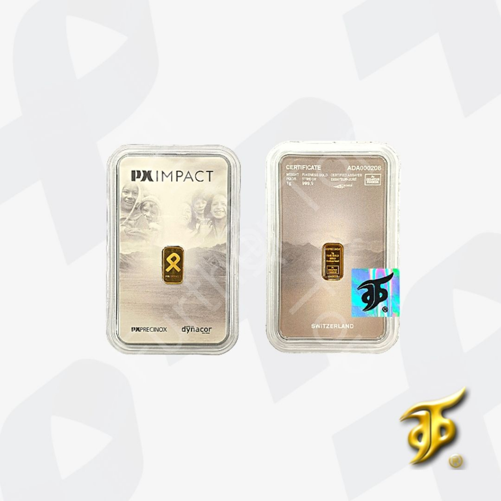 Gold Bar ( 1g ) 999.9 PX Swiss LBMA - IMPACT【Emas｜足金牌｜小金条】