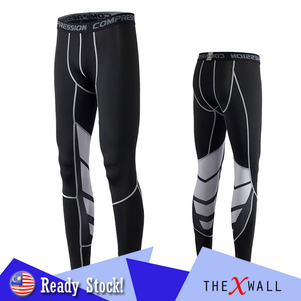 [S - 3XL] Compression Pants Gym Long Pants Running Sports Seluar Tight Lelaki Men Women Color Design