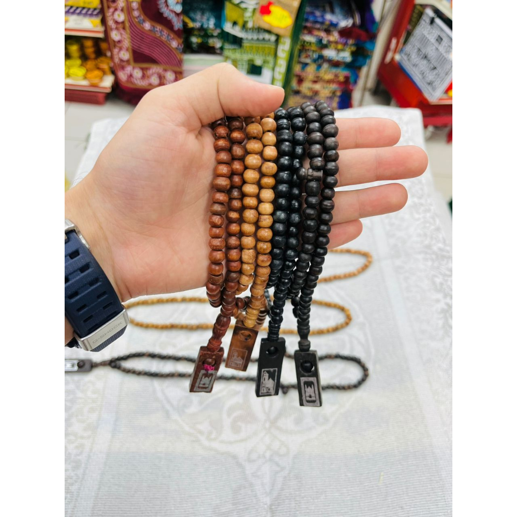 Tasbih-TASBIH KAYU KOKA-Tasbih Kayu-Tasbih KOKA-Tasbih Madinah-Tasbih Selawat-Tasbih Zikir-Tasbih 99 biji