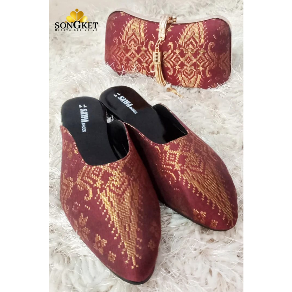 KASUT FLATE | SIZES 7-12 | SONGKET TENUN | NEW COLLECTION 2024