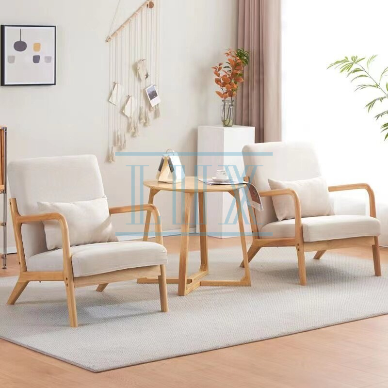 Sofa chair Arm Chair Solid wood chair dining Wooden Arm Chair living room home leisure chair kerusi rehat kerusi kayu