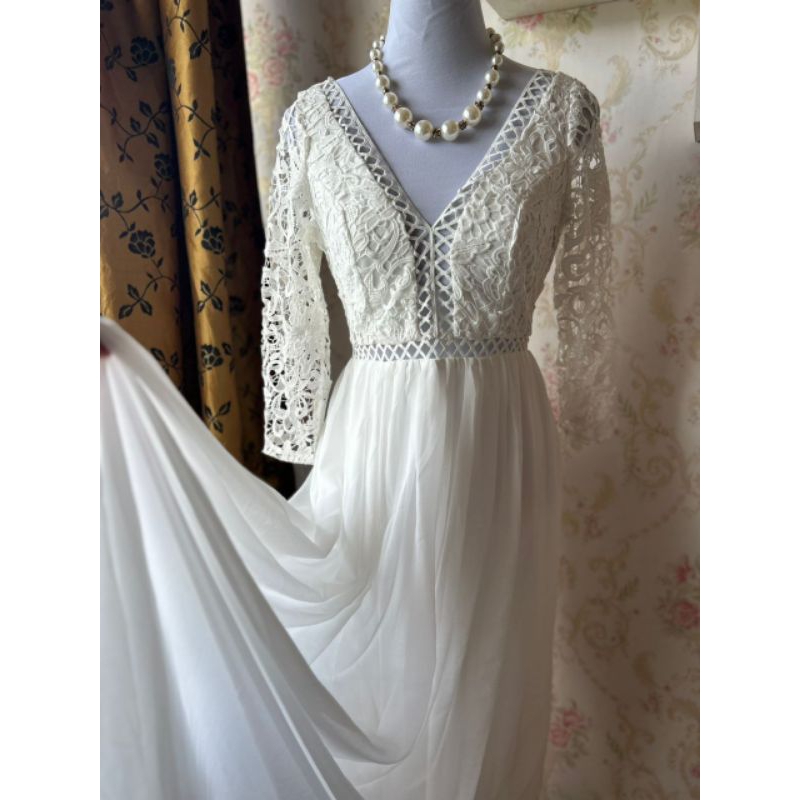 WHITE DRESS OFF WHITE LABUH 55/60 SIZE S-XL