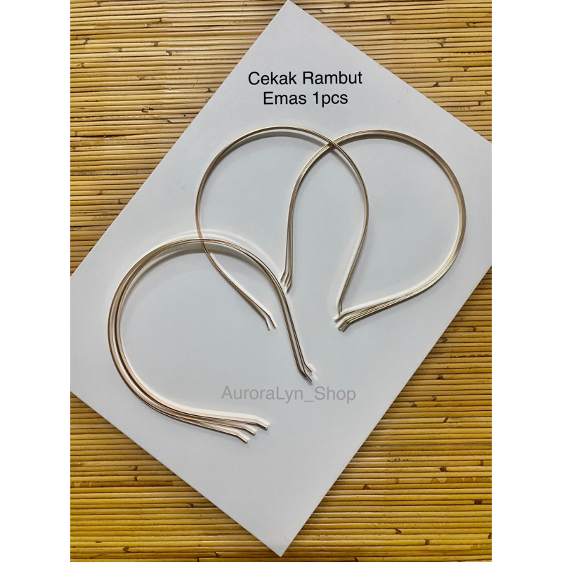 Cekak Rambut 1pcs Plain Metal Accessories DIY Craft Gold