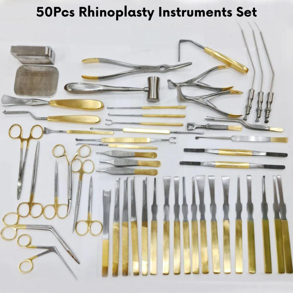 Nose Surgery Tools Plastic Surgery Rhinoplasty Instruments Set 50Pcs ENT Surgery Surgical Instruments Sets with Box CE