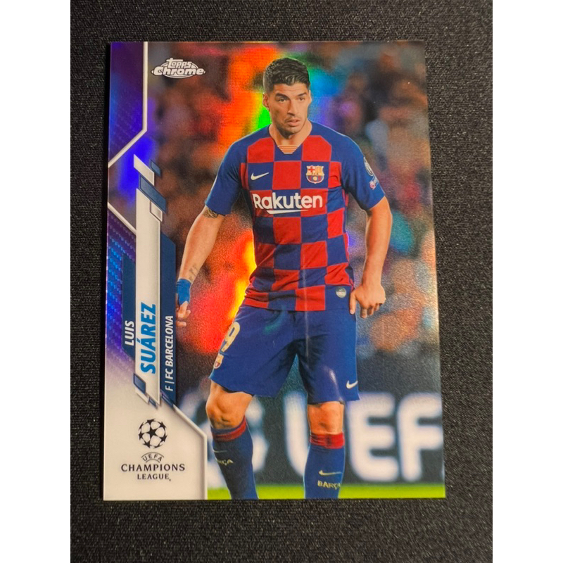 2020 Topps Chrome UEFA Champions League Purple Refractor 173/250 - Luis Suarez