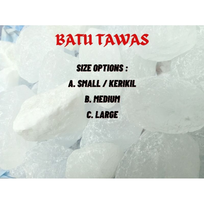 Alum Stone / Batu Tawas Traditional Deodorant & Water Treatment