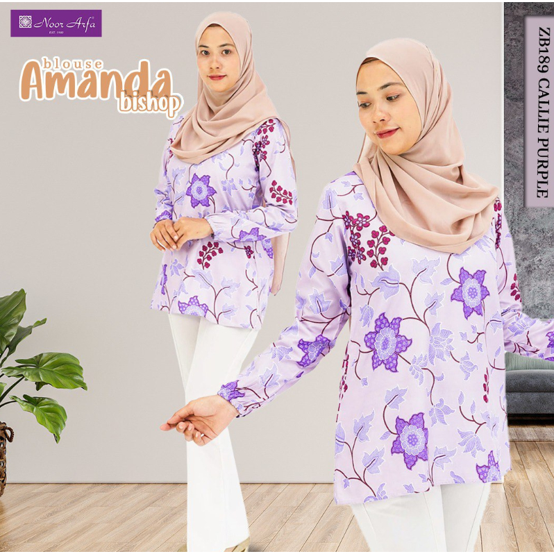 (READY STOCK) BLOUSE AMANDA BISHOP NOOR ARFA BATIK TERENGGANU ORRIGINAL