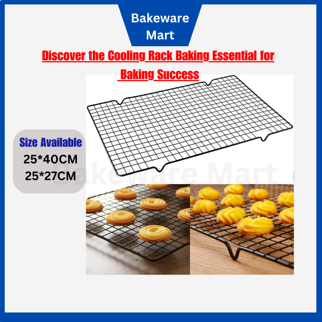 Carbon Steel Non Stick Big Cooling Rack 40x25(CM) Baking Oven Kitchen Pizza Bread Barbecue Biscuit