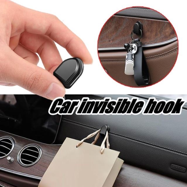 Car Hidden Hook Car Dashboard Hook Invisible Hook Car Hanger Mini Hooks USB Cable Hook Cangkuk Kecil Kereta 隐形迷你汽车挂钩