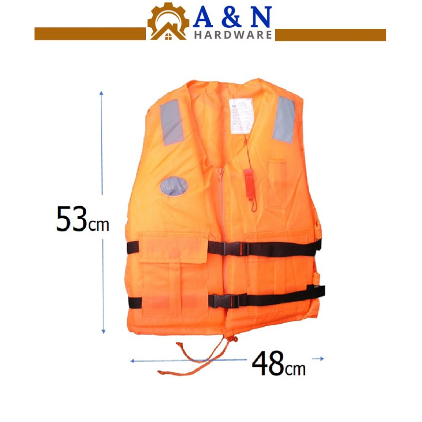 Life Jacket READY STOCK Useful Prevention Flood Adult Foam Swimming Life Jacket Vest With Whistle