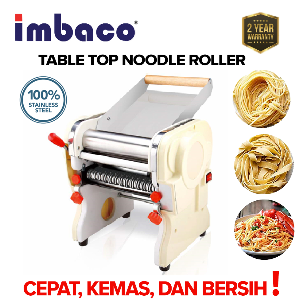 Imbaco Stainless Steel Electric Dough Pasta Press Maker Noodle Making Machine Commercial Home 2mm - 6mm | Machine Mee