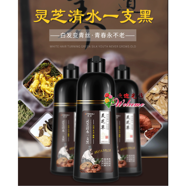 灵芝清水一支黑/染发 Ganoderma Lucidum Water/hair color ☞ 500ml