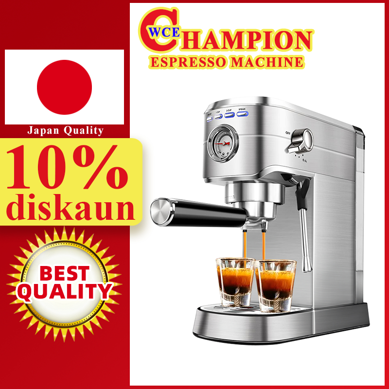 LaHome Espresso Coffee Maker Machine 20 Bar Automatic Shot Off With Milk Frother Pre-injection Cappuccino Espresso