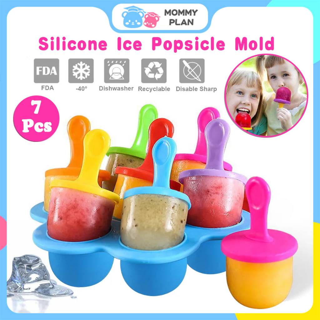 Silicone Ice Popsicle Mold Ice Pop Maker Mould Storage Homemade Food Kids Ice Cream DIY Tray Cake Mold BPA Free