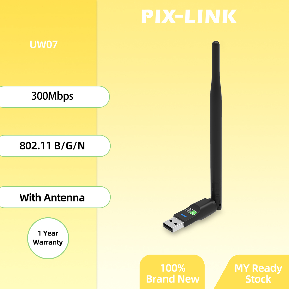 PIX-LINK portable 300Mbps 2.4GHz Wireless USB PC WiFi Adapter Antenna 802.11n WiFi Dongle Network Card WiFi Receiver