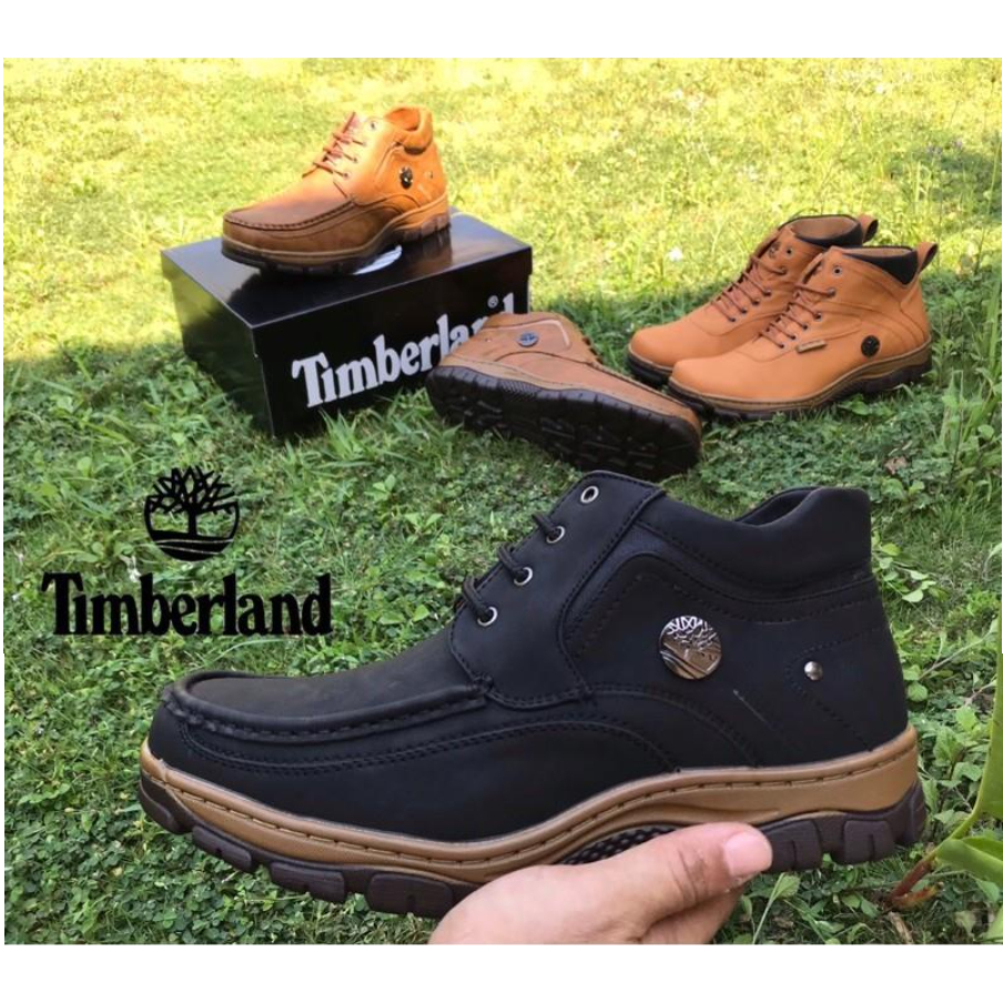 Timberland Boot Pure Leather Kasut Lelaki Comfortable And Durable Tapak Jahit Offer Promotion Murah