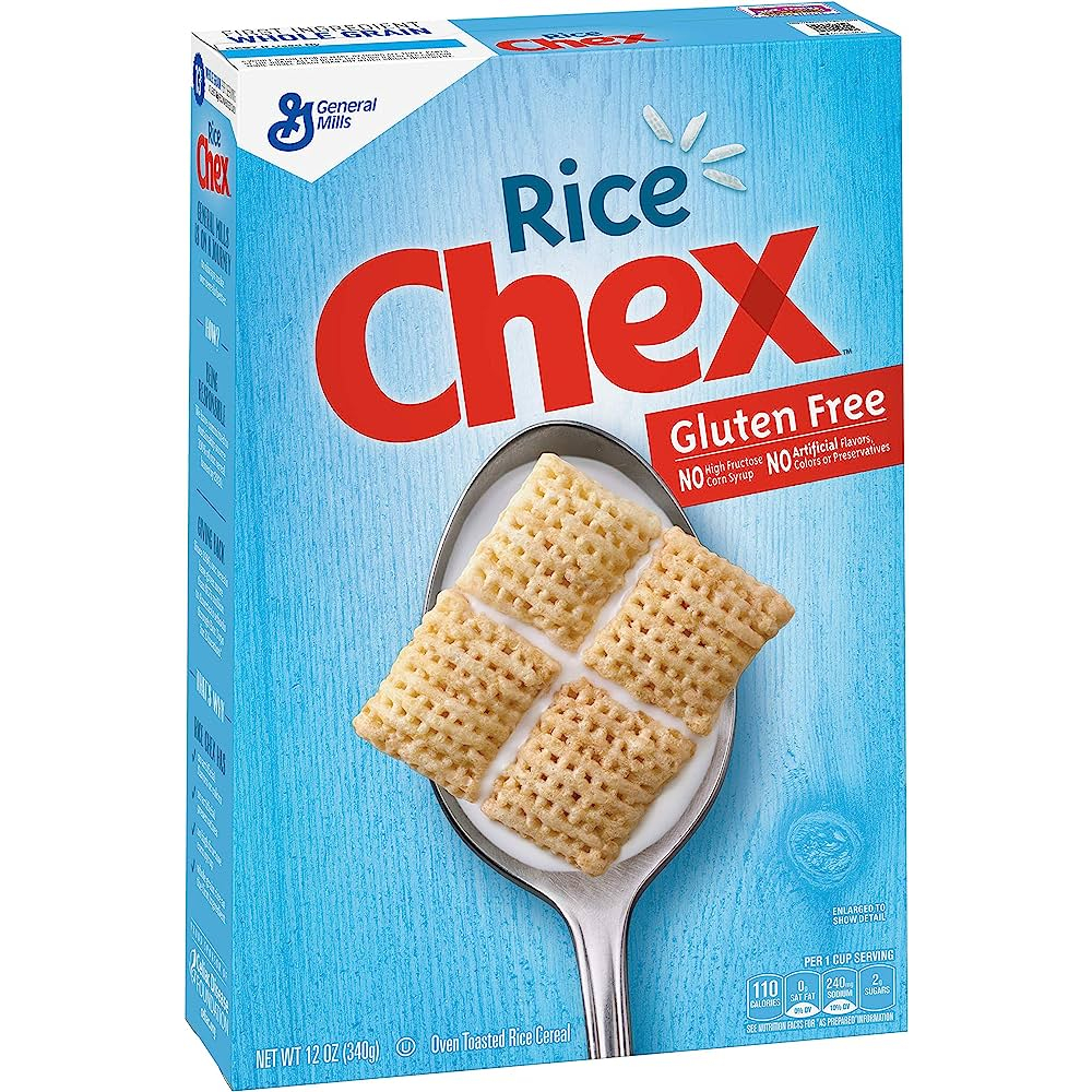 General Mills Rice Chex Gluten Free Breakfast Cereal, 340g