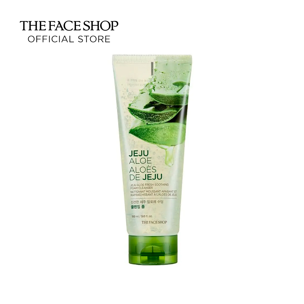 THE FACE SHOP Jeju Aloe Fresh Soothing Foam Cleanser