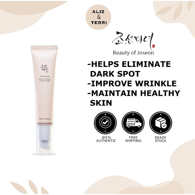 ♥Ready Stock♥Beauty of Joseon Revive Eye Cream&Serum: Ginseng + Retinal 30ml | Moisturizing & Hydration