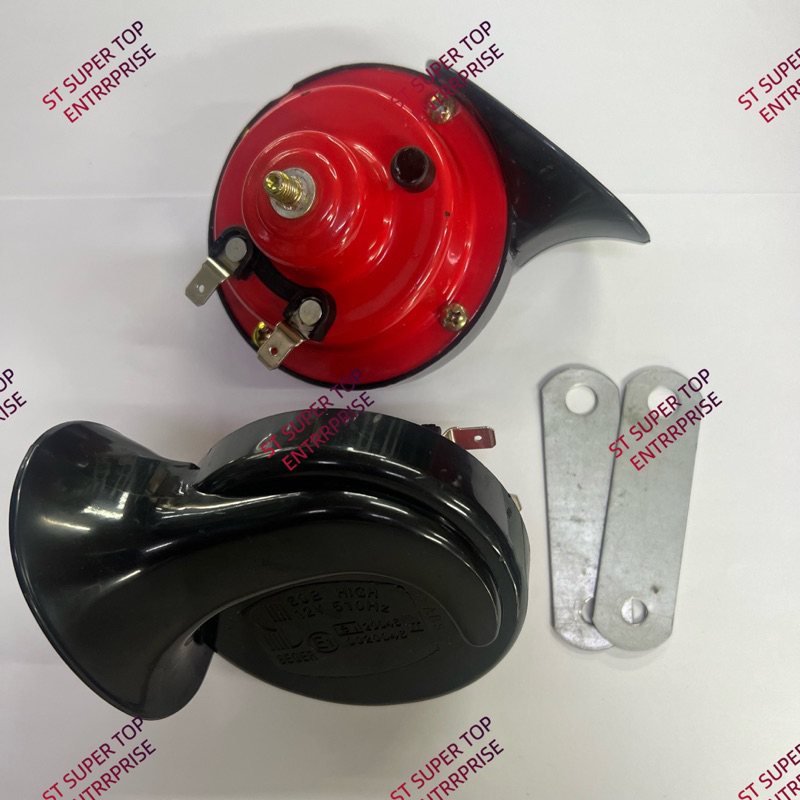 Car Horn 12V Seger Electromagnetic Shell Horn set Universal Horn Kereta