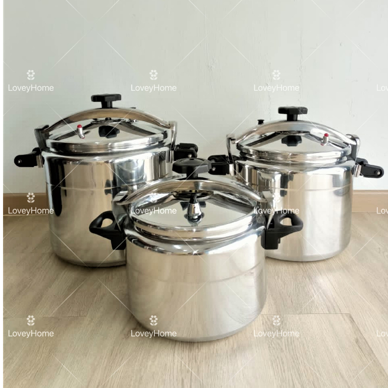 Homelux High Pressure Cooker Commercial Aluminium Gas Restaurant Hotel Quick Cooking Soup Pot Periuk Tekanan Masak 气压锅