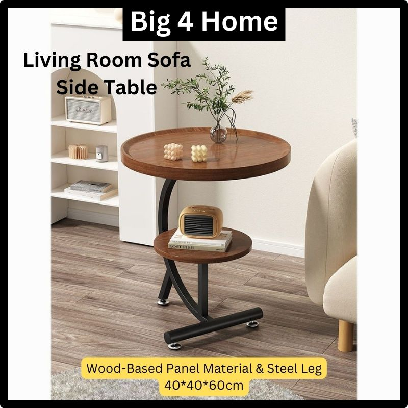 Living Room Sofa Side Table Coffee Luxury Corner Table European Style Small Table Balcony Bedroom Small Round Shelf