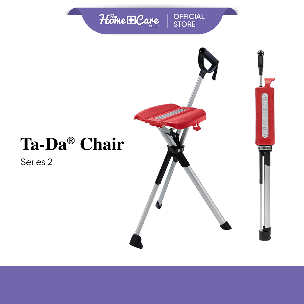 Ta-Da Chair Series 2 Tripod Seat Cane (Rose Red-82cm/87cm)