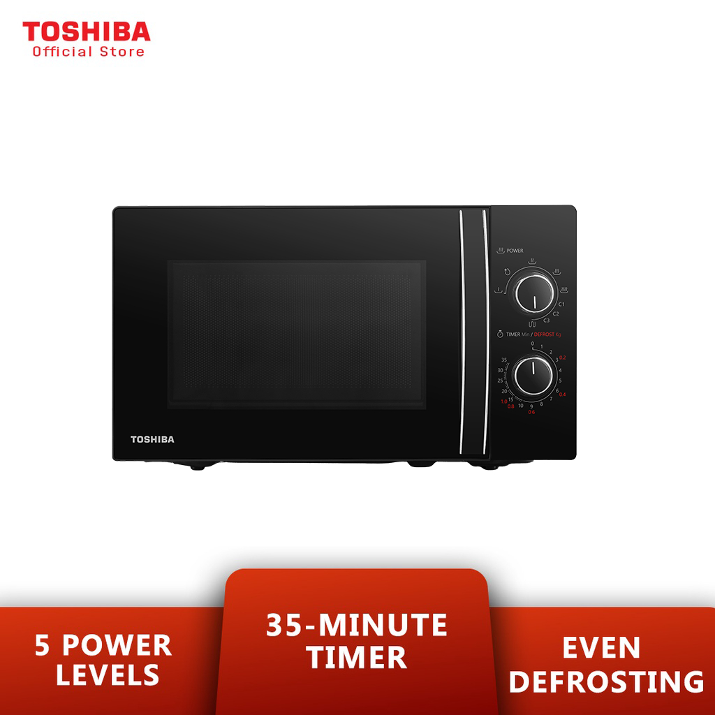 Toshiba MW-MG20P(BK) 20L Microwave Oven With Grill & Microwave Combination