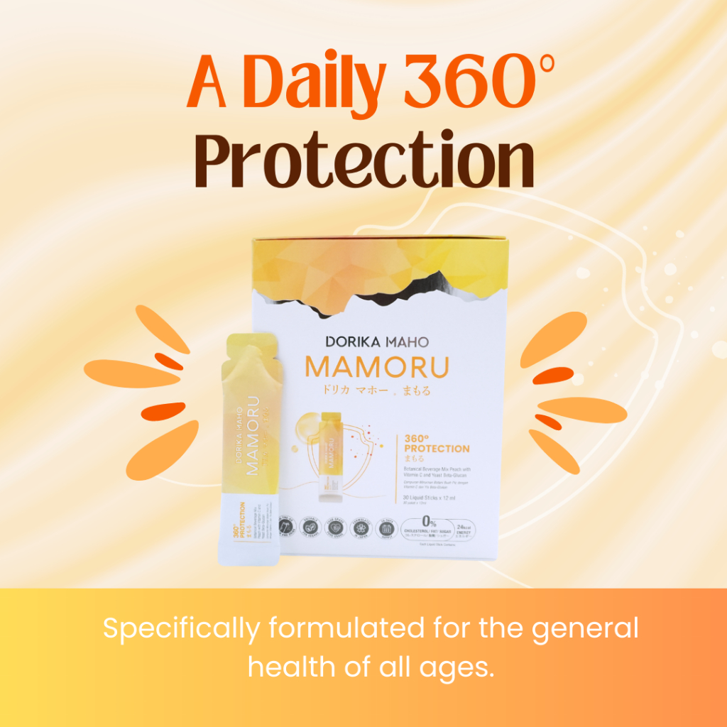 DM MAMORU Daily 360° Protection immune system,Reduce allergy symptoms,eye health,Relieve constipation untuk family