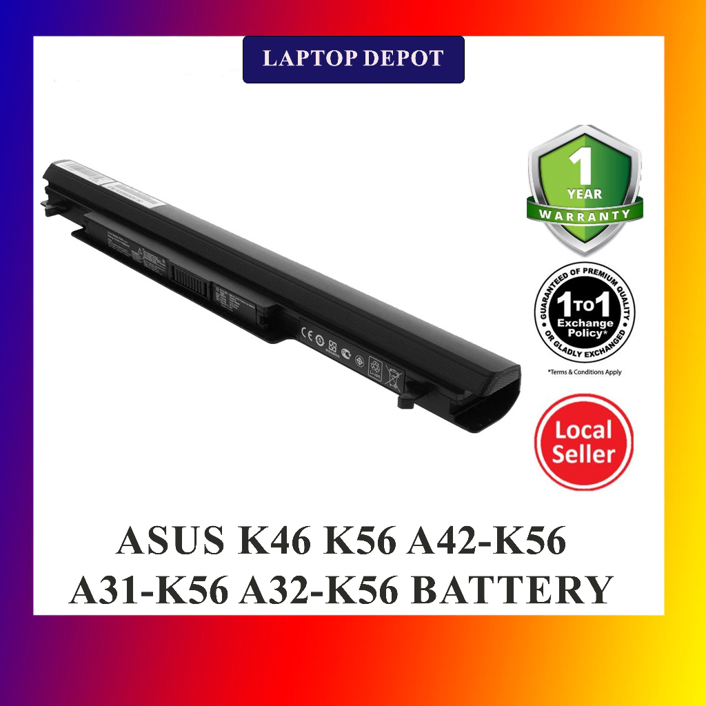 Asus A31-K56 A32-K56 A41-K56 A42-K56 S550C A46 A56 K46 K56 V550 U48 Replacement Battery