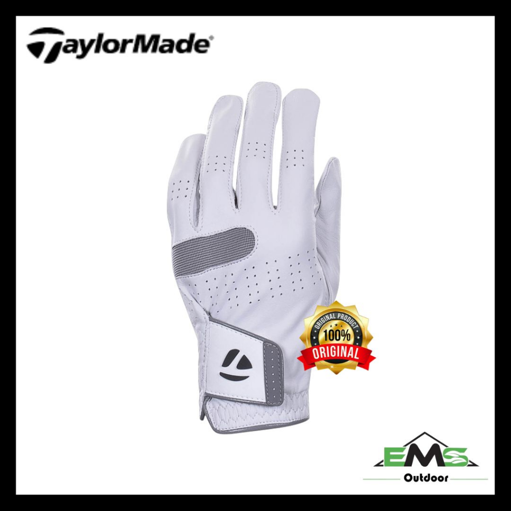 TaylorMade TP Flex Men's Leather Glove (White)