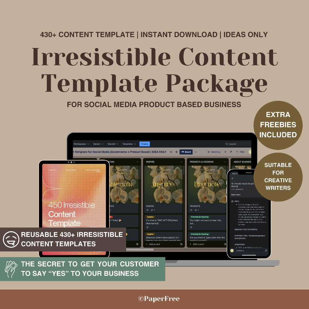 430+ Irresistible Social Media Content Template For Product Based (IDEAS ONLY)