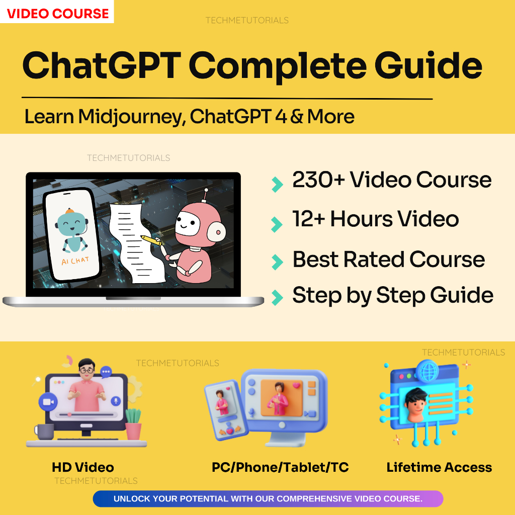 ChatGPT Complete Guide: Learn Midjourney, ChatGPT 4 & More | ChatGpt Course ChatGpt 4 Chat Gpt ChatGpt