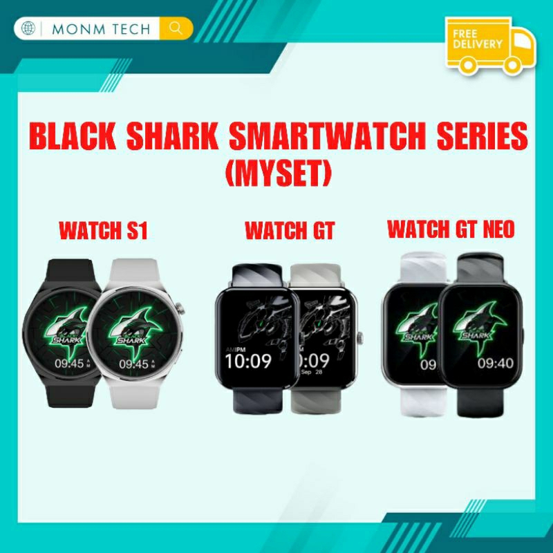 [Malaysia Set] Black Shark Smart Watch (GT Neo | GT | S1) 1 Year Black Shark Malaysia Warranty