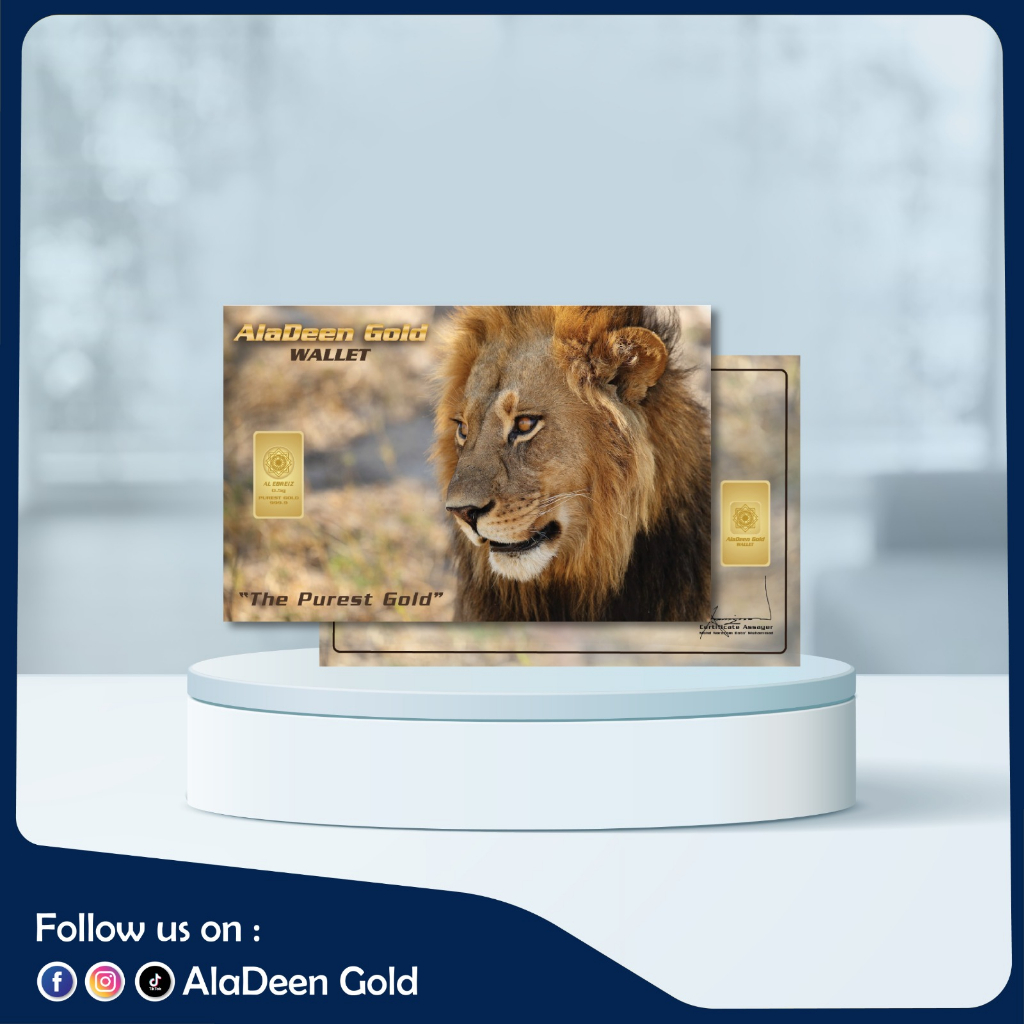 AlaDeen Gold®️ 1gram Exclusive The Lion King Gold Bar 999.9Au (The Purest&hellip;