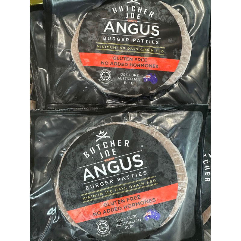 Angus beef patty 150g+/- (Sold Per Pack) 和牛肉饼 SungTao Frozen Seafood Wagyu daging lembu