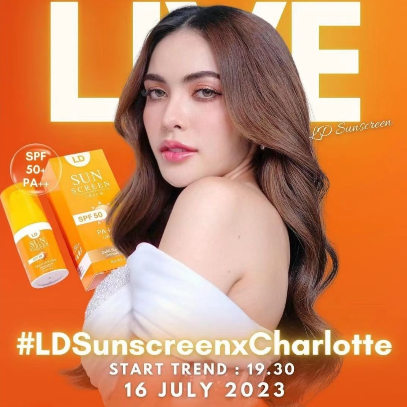 LD Sun Screen Cream SPF50 PA++ UVA/UVB (20g) Thailand Sunscreen LD Sunblock MUST TRY IT HIGHT QUALITY