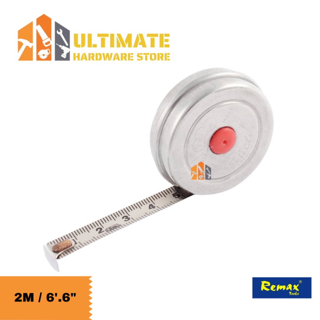 2M Stainless Steel Tape Measure Home Factory Office Woodworking Mini