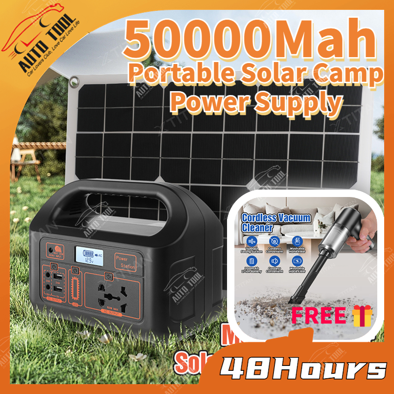 CLC✧Ready! 150W Outdoor Power Station Portable Solar Camp Power Supply Solar Panel System Generator Powerbank Emergency