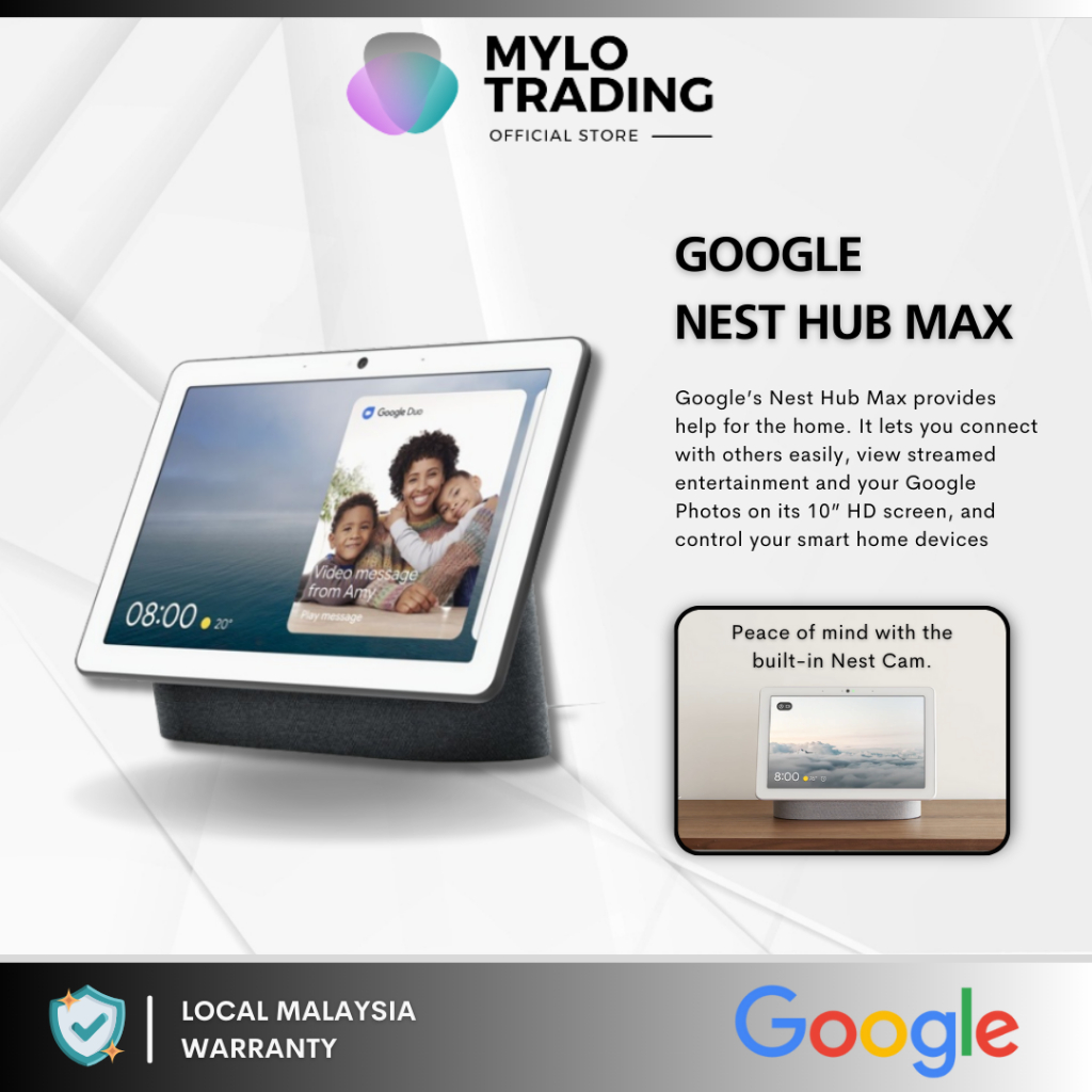 Google Nest Hub Max Home Hub - Digital Photo Frame Smart Assistant | Stream it all | Watch it Live