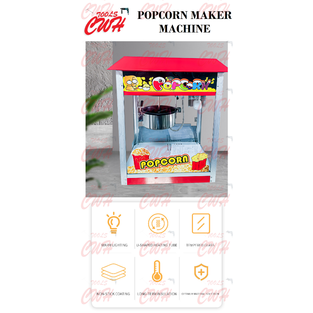 ELECTRIC POPCORN POP CORN MAKER MACHINE MOVIE MOVIES THEATRE MESIN MEMBUAT BERTIH JAGUNG TEMBAK 爆米花机爆谷机玉米苞谷爆米花机