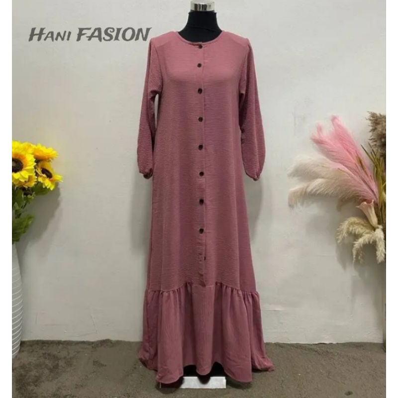 HOT DRESS . DRESS BUTANG IRONLESS VIRAL CEY IRONLESS